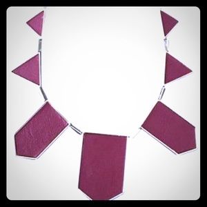 House of Harlow 1960 Red Leather with silver chain